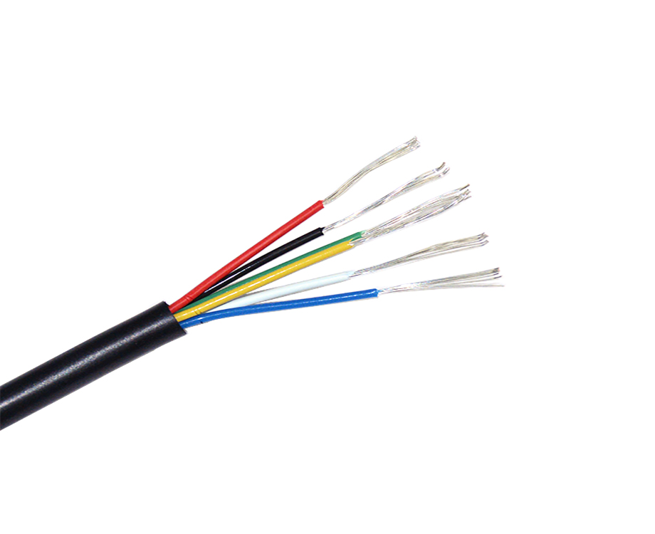 6 Core FEP and PVC Coated Wire, 25 Gauge 600v Cable 1