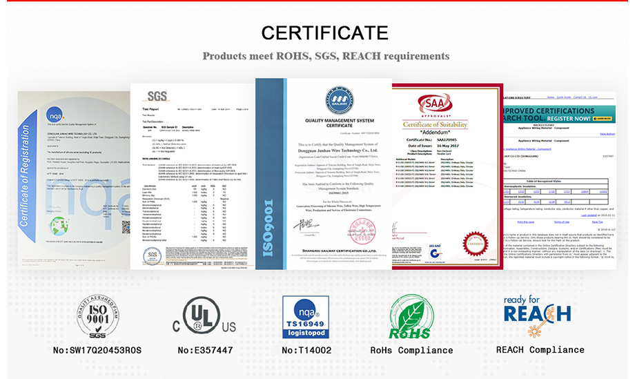 耐高温电线认证证书